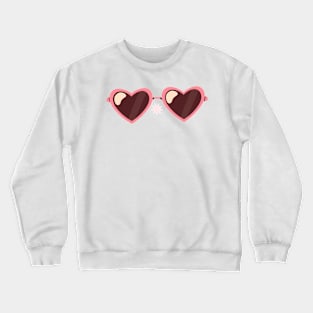 Heart Shaped Sunglasses Crewneck Sweatshirt